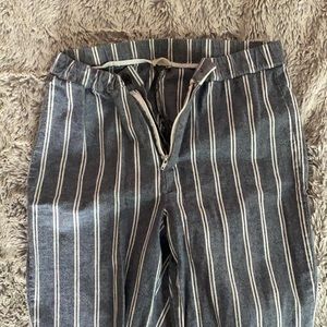 Brandy Melville Tilden Pants - blue + white stripe